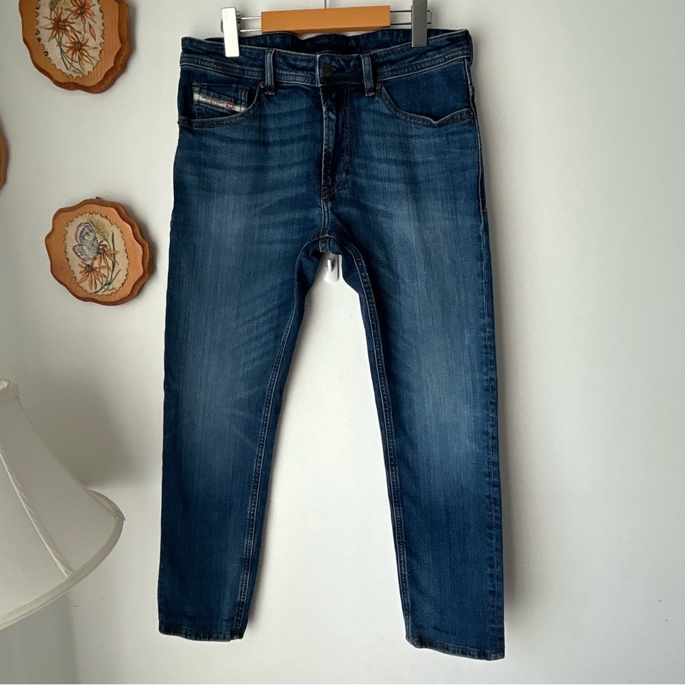 Diesel Men's Dark Blue Straight Jeans